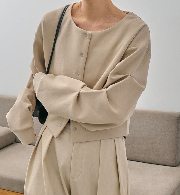  「ダンボールタックスリーブカーディガン」|Tシャツ・カットソー|