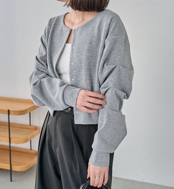  「ダンボールタックスリーブカーディガン」|Tシャツ・カットソー|