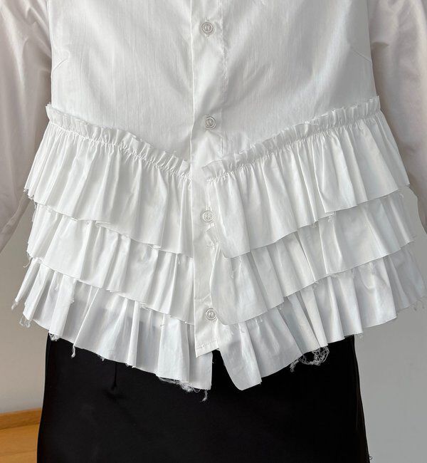  「裾フリルシャツ」|シャツ・ブラウス|