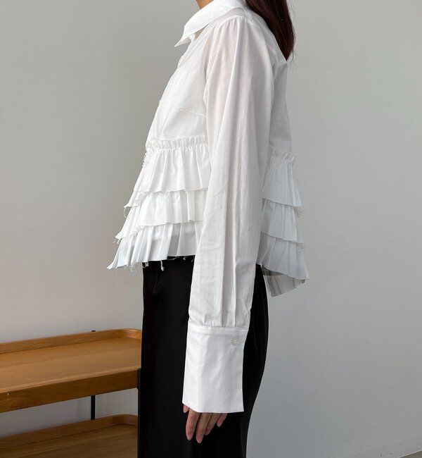  「裾フリルシャツ」|シャツ・ブラウス|
