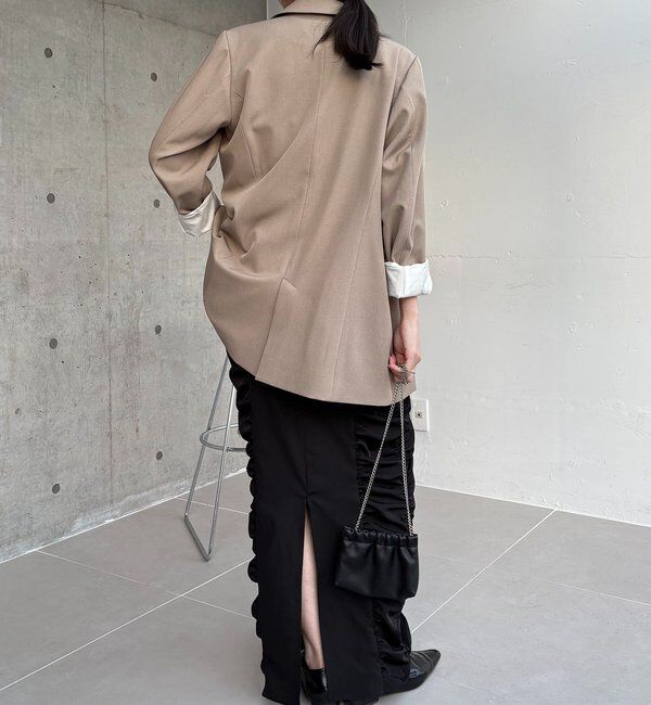  「【セレモニーシーンにも◎】ギャザーキャミワンピース」|ワンピース|