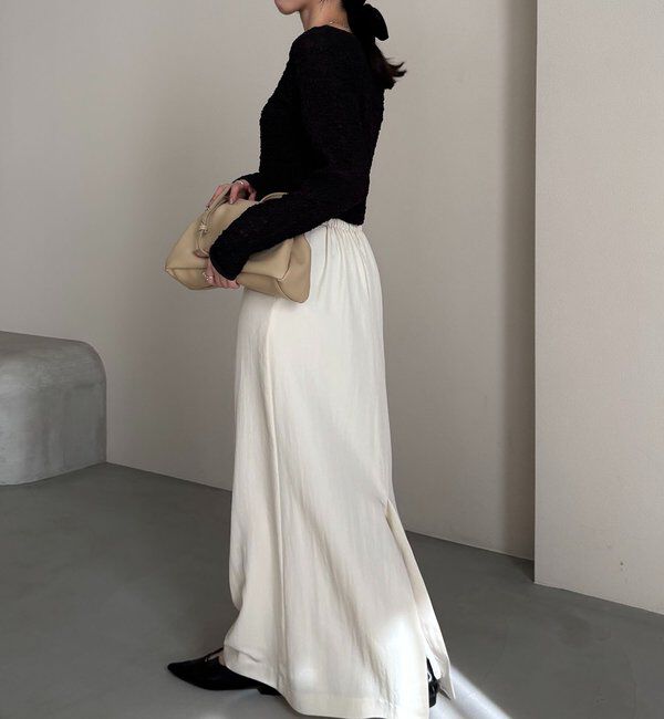  「【mana企画】ドロストマキシスカート」|スカート|