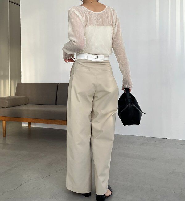  「〈C.L〉バイカラーウエストパンツ」|チノ|