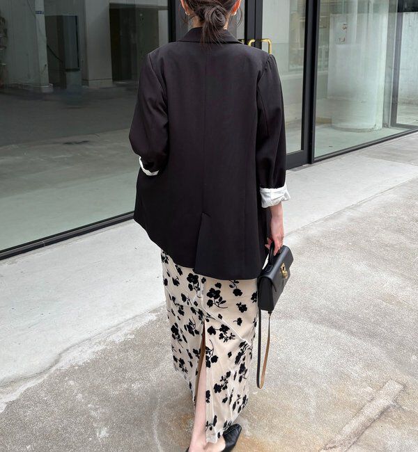  「【オケージョン/サイズ展開あり】フロッキーパフワンピース」|ワンピース|