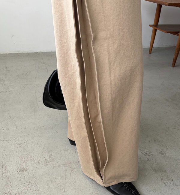  「【低身長サイズあり】サイドタックパンツ」|チノ|