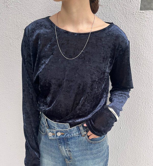  「シアーベロアトップス」|Tシャツ・カットソー|