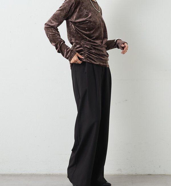  「シアーベロアトップス」|Tシャツ・カットソー|