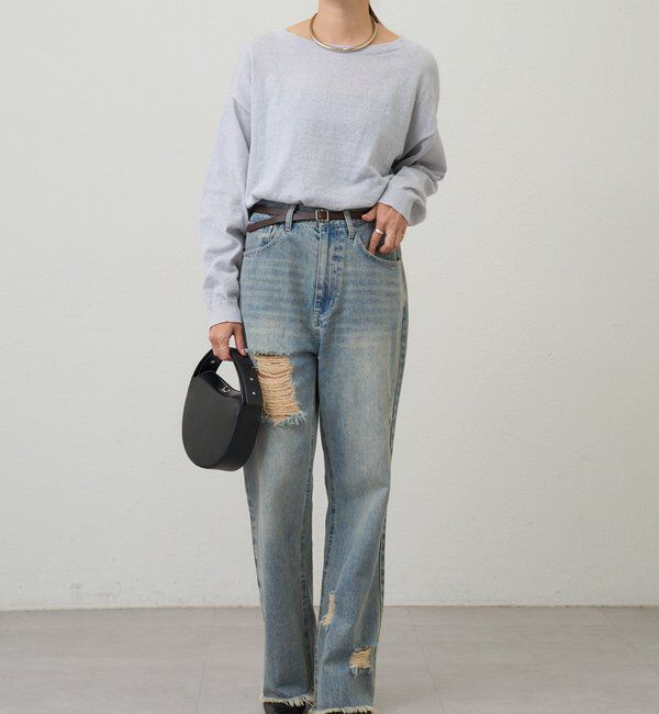  「シアーワイドニット」|ニット・セーター|