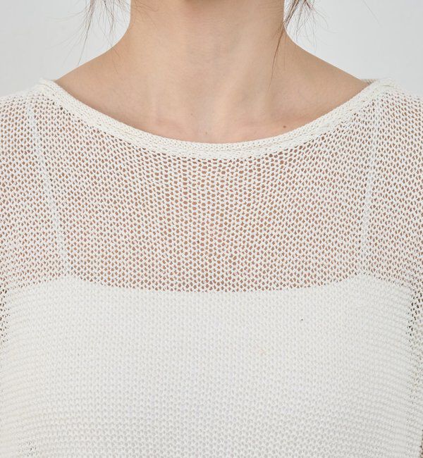  「【26SS予約】リネンオーバーニット」|ニット・セーター|