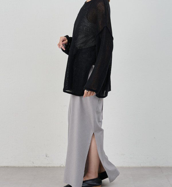  「【26SS予約】リネンオーバーニット」|ニット・セーター|