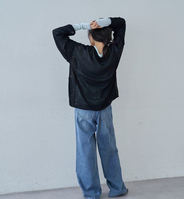  「【26SS予約】リネンオーバーニット」|ニット・セーター|