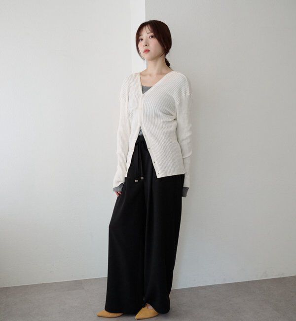  「2WAYリブカーディガン」|カーディガン|