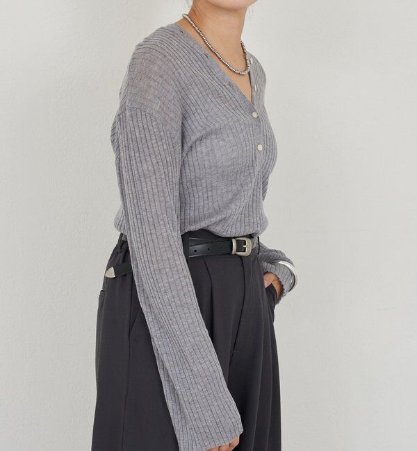  「2WAYリブカーディガン」|カーディガン|