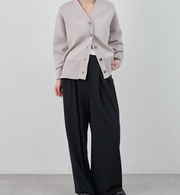  「【26SS予約】コットンスムースカーディガン」|カーディガン|