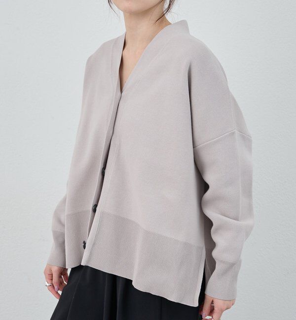  「【26SS予約】コットンスムースカーディガン」|カーディガン|
