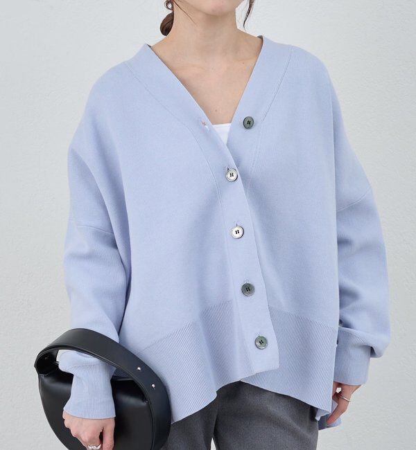  「【26SS予約】コットンスムースカーディガン」|カーディガン|