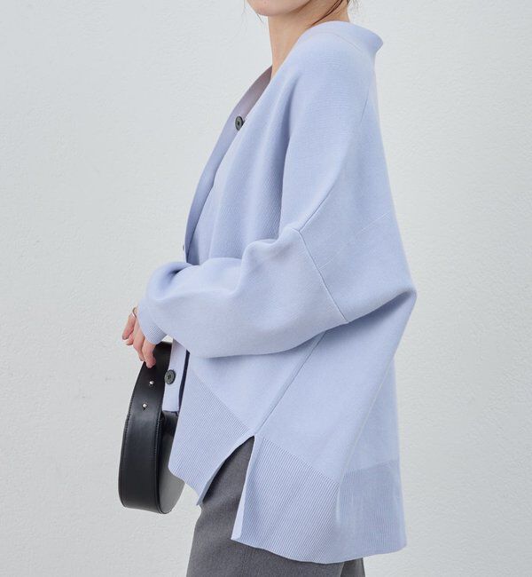  「【26SS予約】コットンスムースカーディガン」|カーディガン|