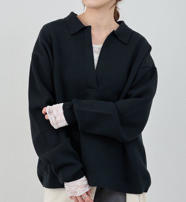  「スキッパーラガーニット」|ニット・セーター|