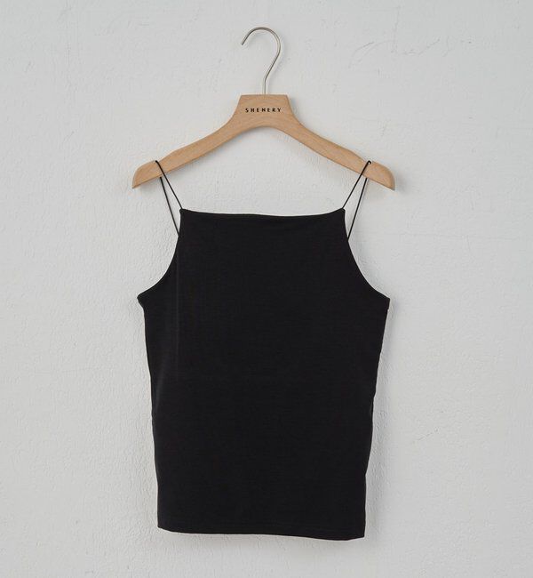 「【26SS予約】バックオープンキャミソール」|キャミソール|ブラック