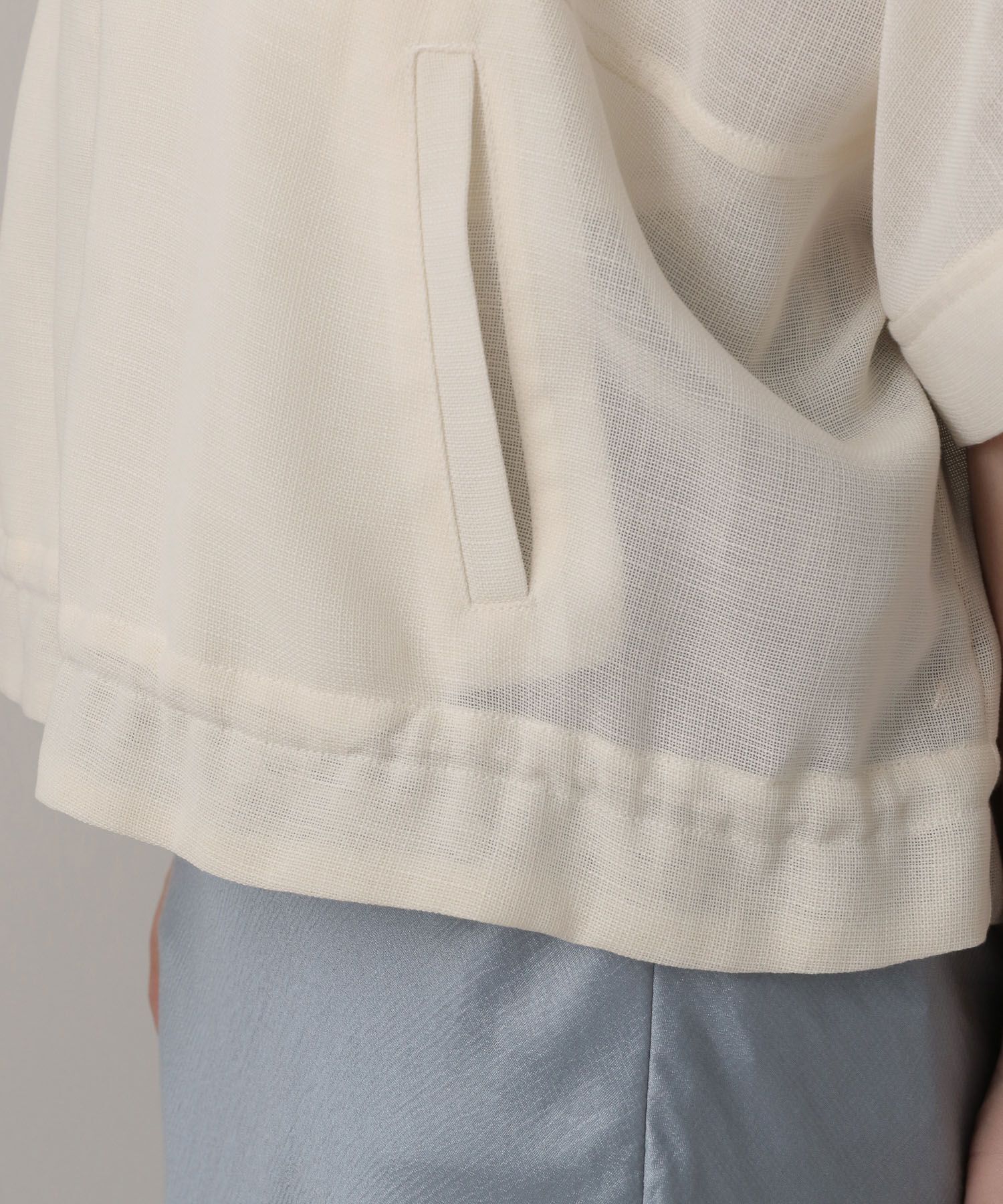 A part by 「リネンライクメッシュブルゾン」|ブルゾン・スタジャン|