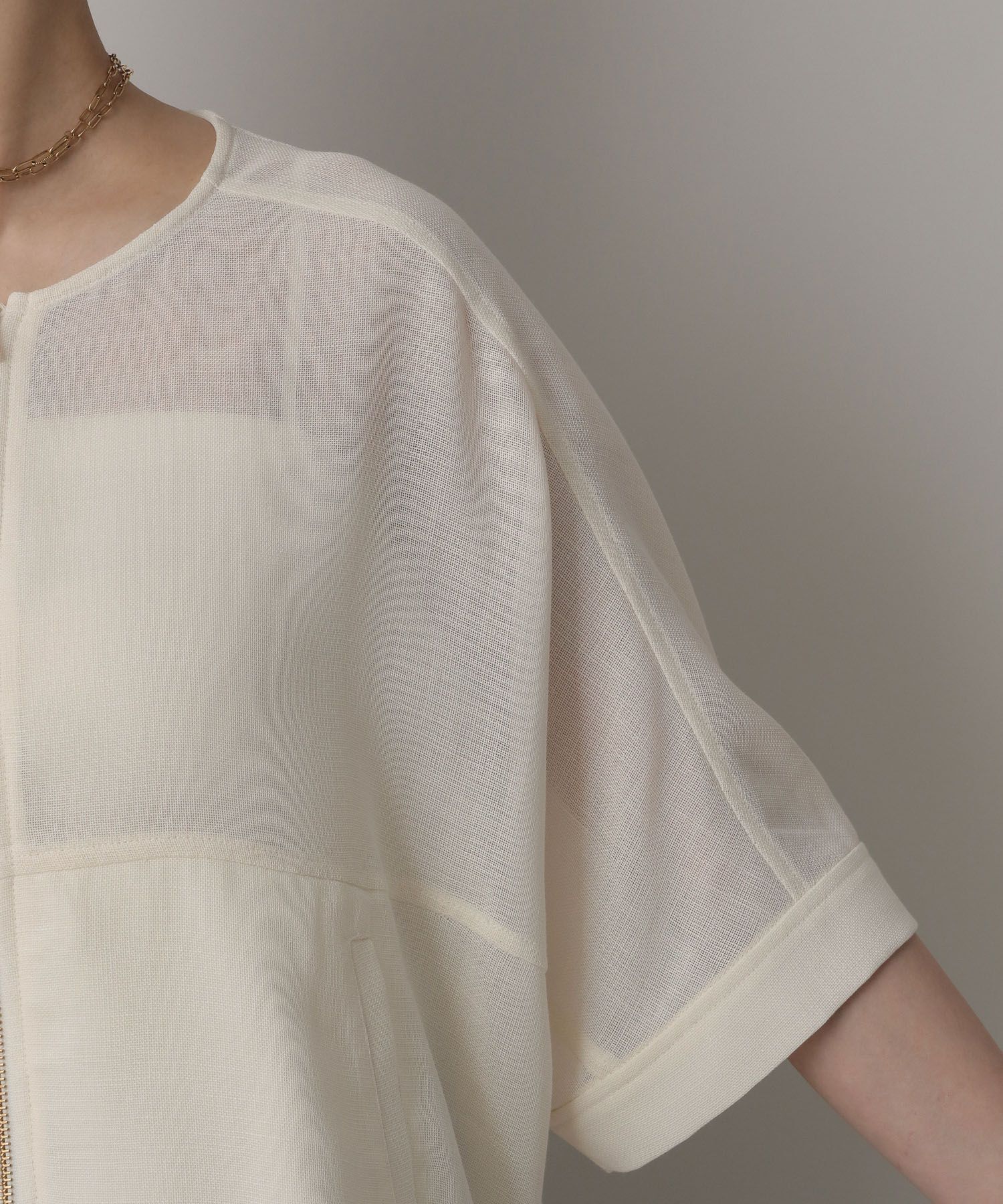 A part by 「リネンライクメッシュブルゾン」|ブルゾン・スタジャン|