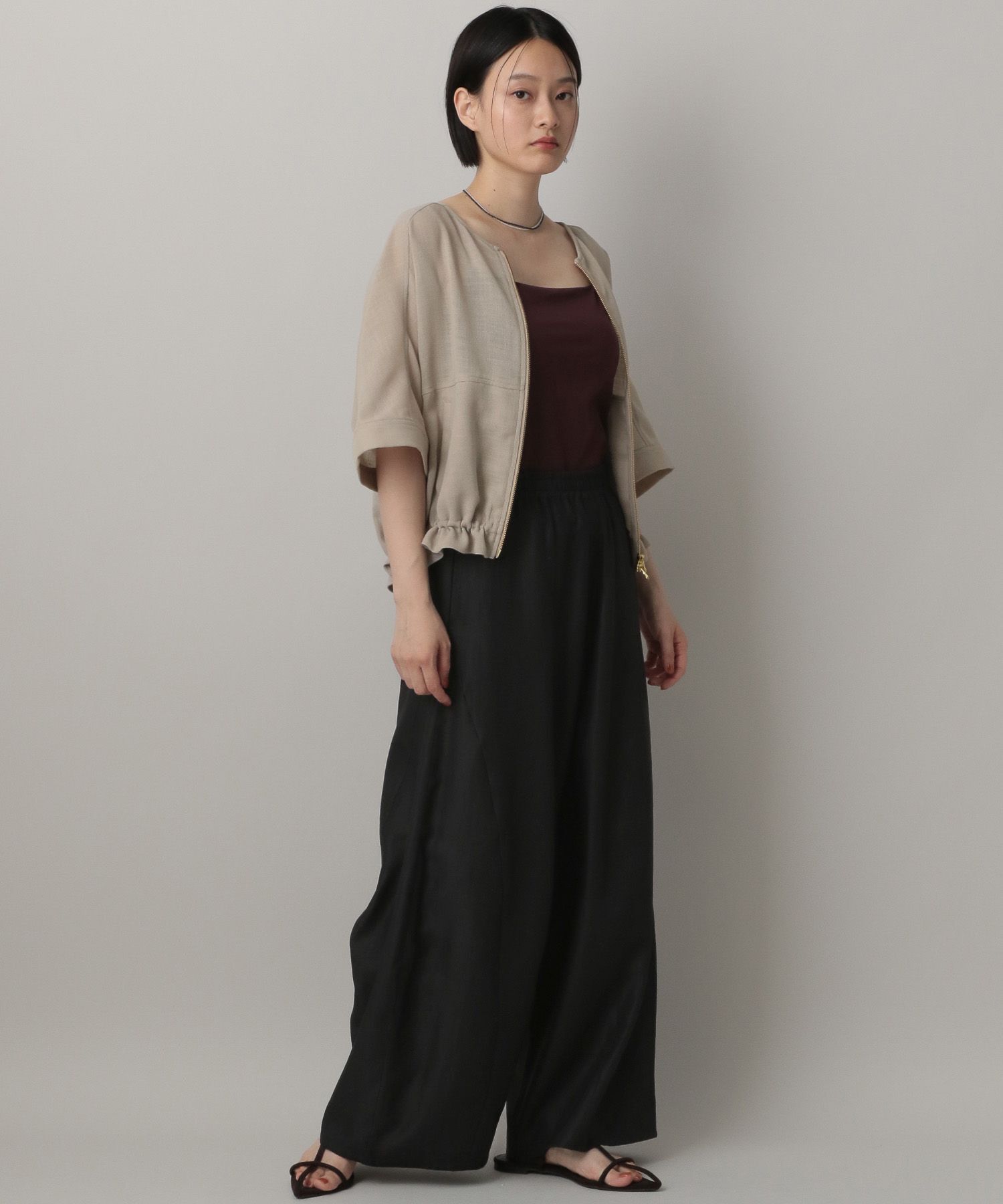 A part by 「リネンライクメッシュブルゾン」|ブルゾン・スタジャン|