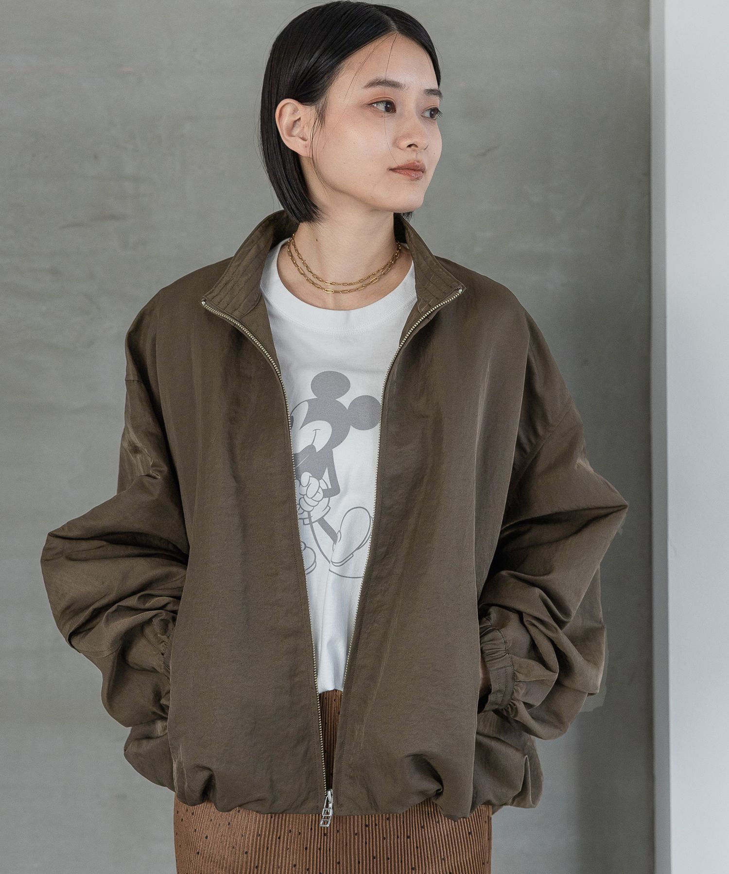 A part by 「【セットアップ対応】ナイロンバルーンブルゾン」|ブルゾン・スタジャン|カーキ