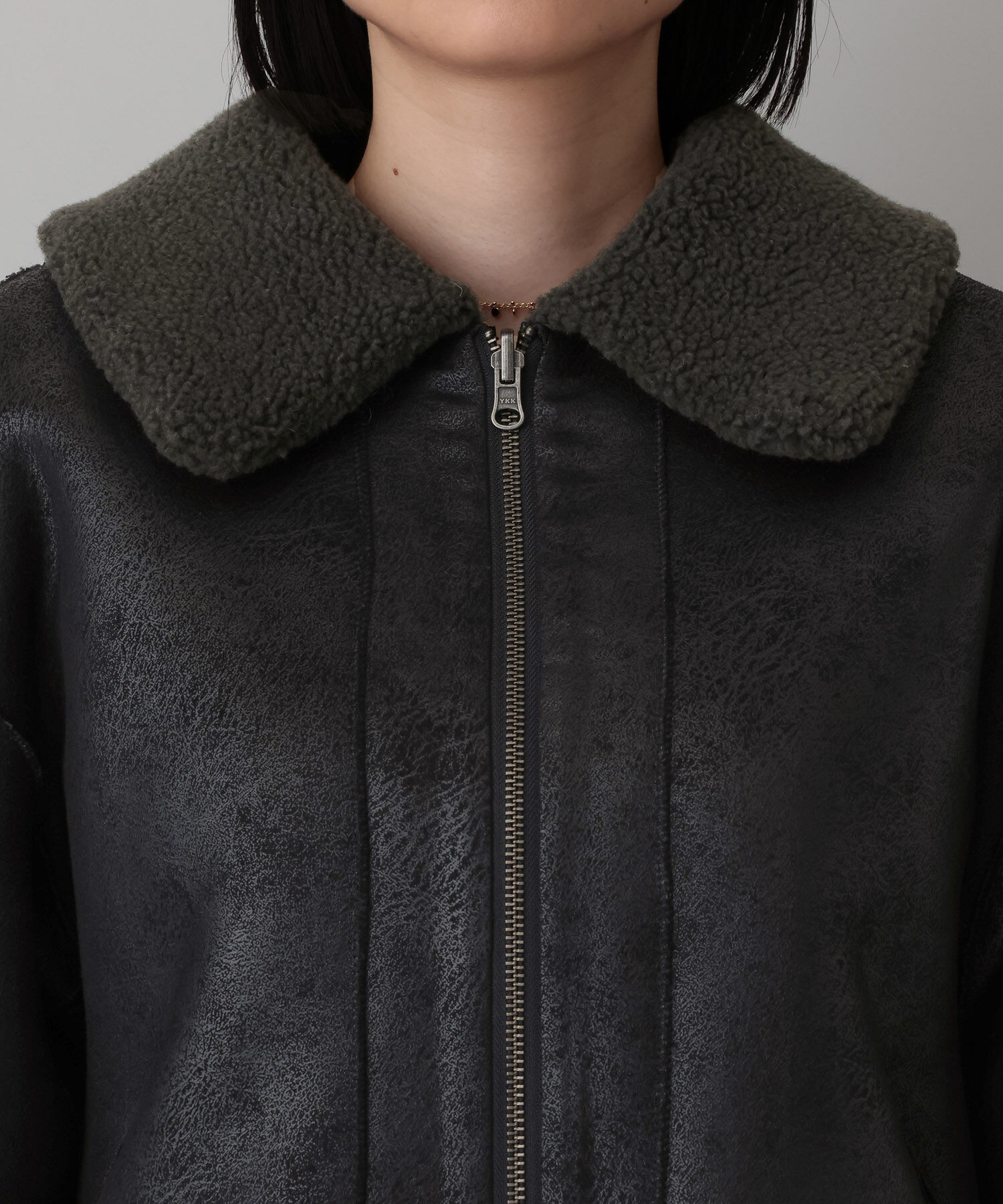 A part by 「リバーシブルボアジャケット」|ブルゾン・スタジャン|