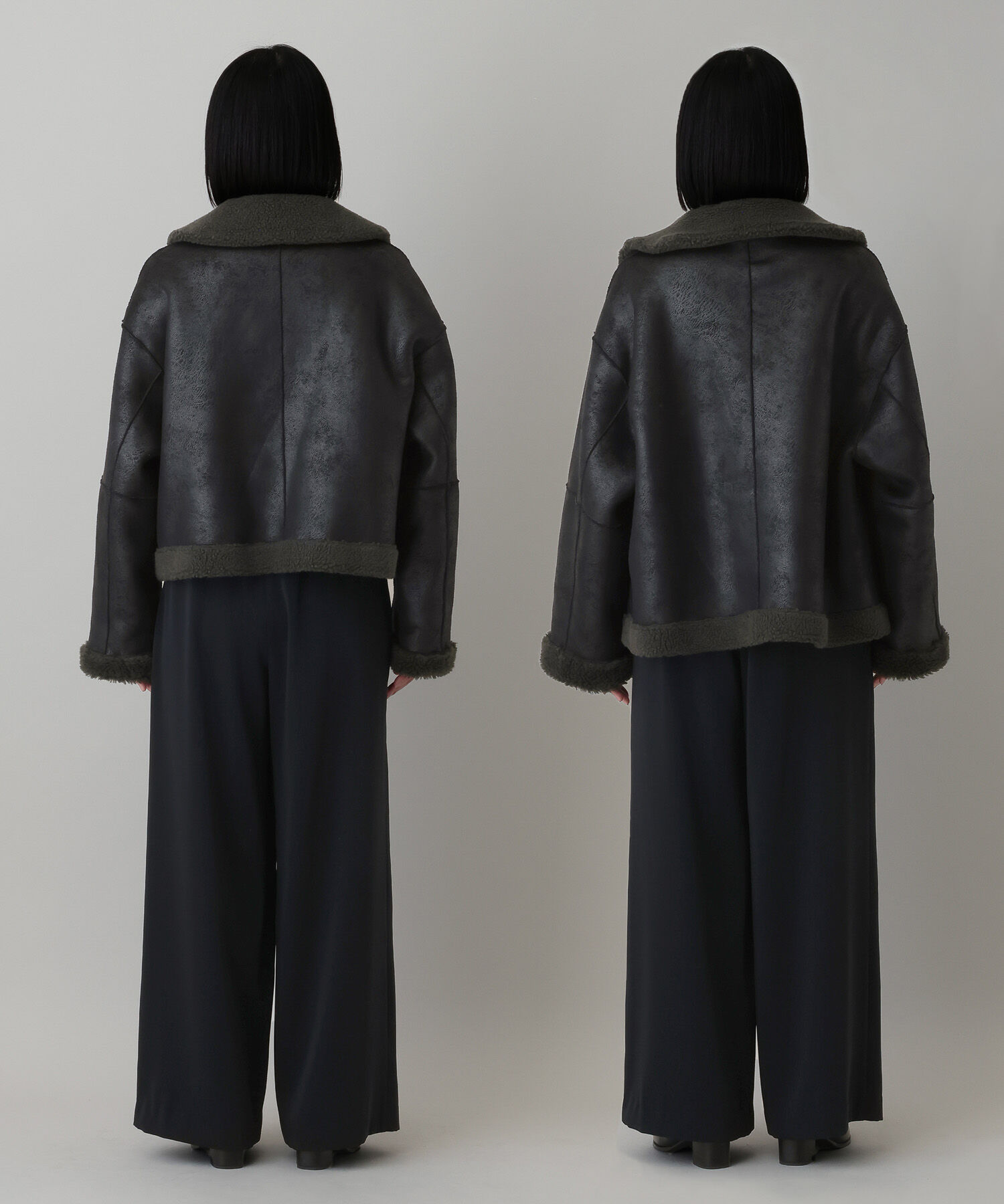 A part by 「リバーシブルボアジャケット」|ブルゾン・スタジャン|