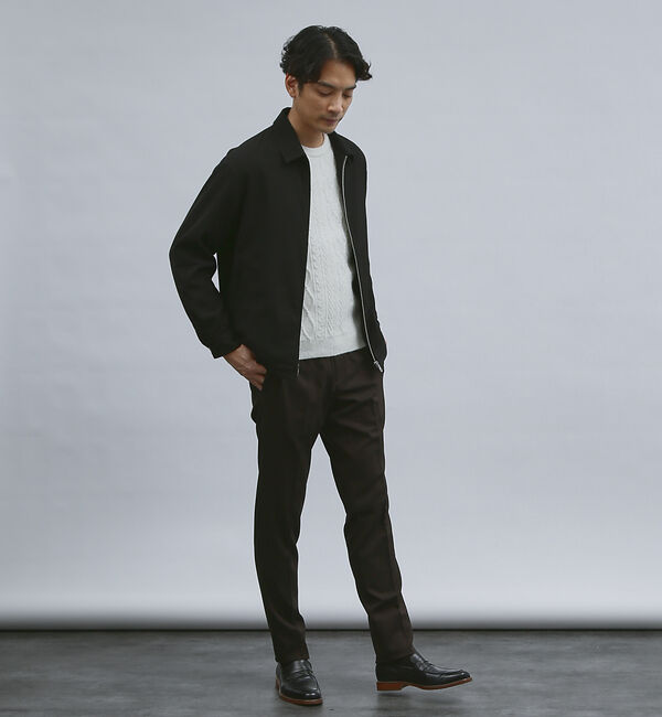 ABAHOUSE「【バックプリーツ】ジップアップ ショートブルゾン」|ブルゾン・スタジャン|