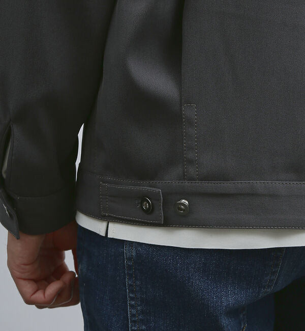 ABAHOUSE「【バックプリーツ】ジップアップ ショートブルゾン」|ブルゾン・スタジャン|