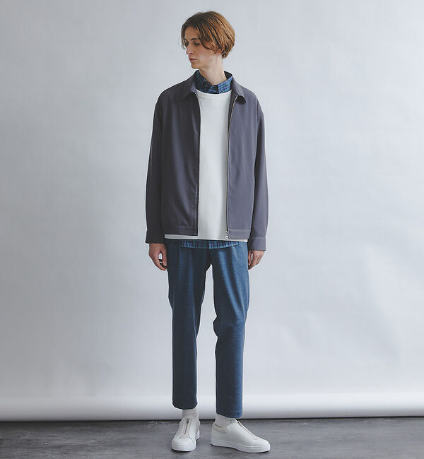 ABAHOUSE「【バックプリーツ】ジップアップ ショートブルゾン」|ブルゾン・スタジャン|