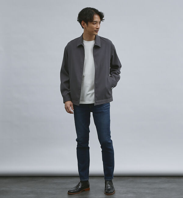 ABAHOUSE「【バックプリーツ】ジップアップ ショートブルゾン」|ブルゾン・スタジャン|