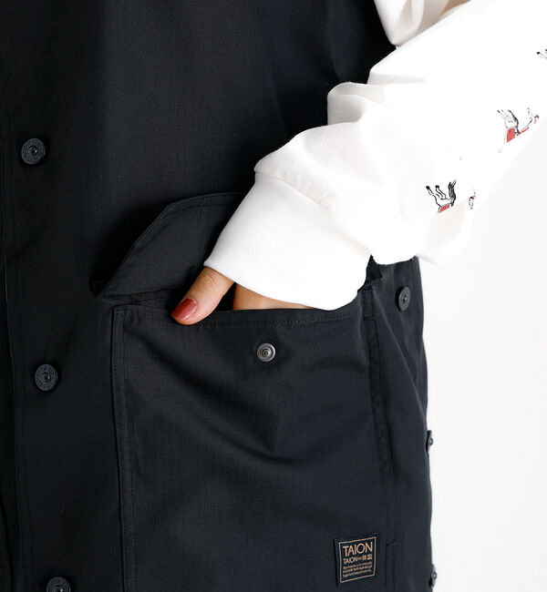 ABAHOUSE「【TAION/タイオン】NON DOWN MILITARY REVERSIBLE」|ブルゾン・スタジャン|