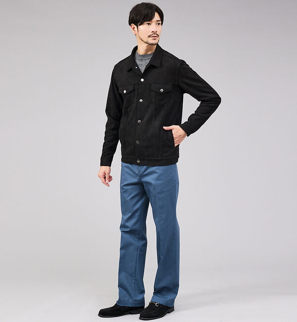 ABAHOUSE「【スエードライク】トラッカー ジャケット」|ブルゾン・スタジャン|