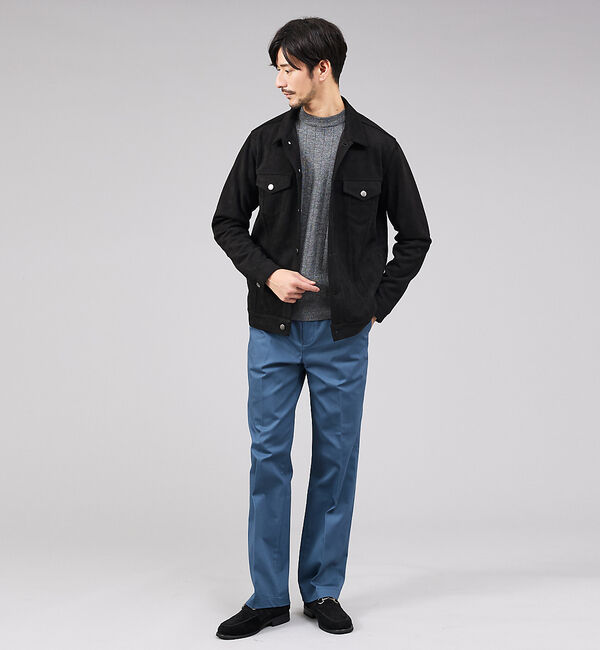 ABAHOUSE「【スエードライク】トラッカー ジャケット」|ブルゾン・スタジャン|