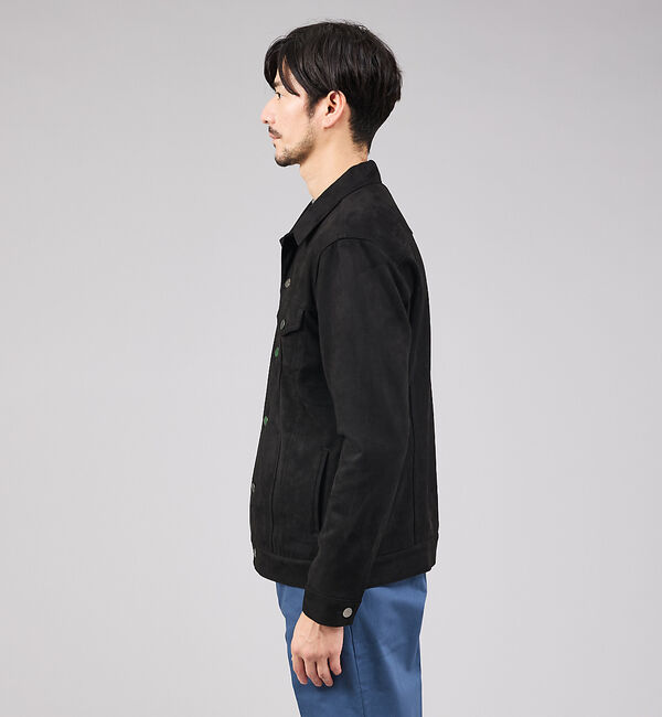ABAHOUSE「【スエードライク】トラッカー ジャケット」|ブルゾン・スタジャン|