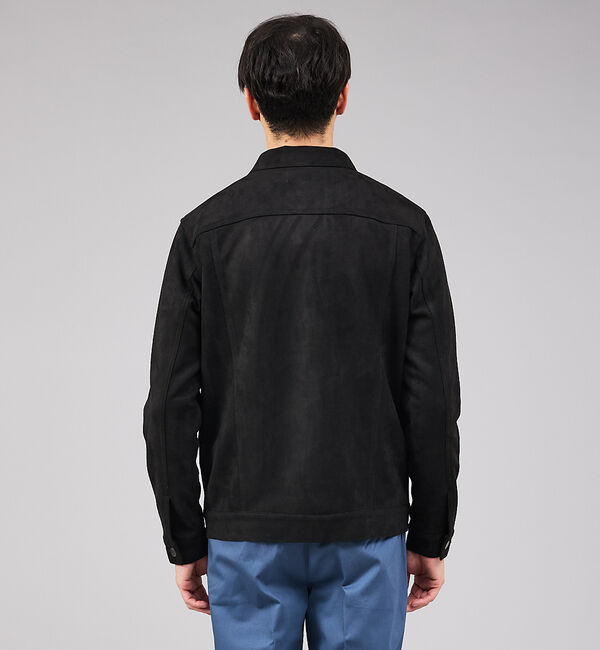 ABAHOUSE「【スエードライク】トラッカー ジャケット」|ブルゾン・スタジャン|