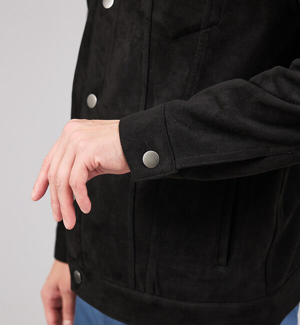 ABAHOUSE「【スエードライク】トラッカー ジャケット」|ブルゾン・スタジャン|