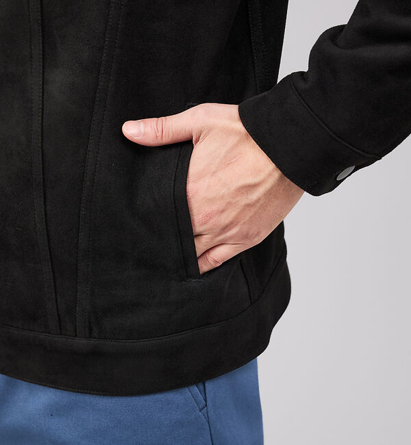 ABAHOUSE「【スエードライク】トラッカー ジャケット」|ブルゾン・スタジャン|