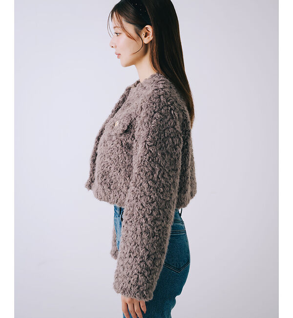 SELFIST「ボアショートジャケット」|ブルゾン・スタジャン|