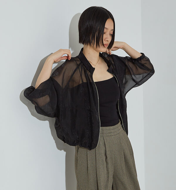 NOMINE「シアー ライトブルゾン」|ブルゾン・スタジャン|