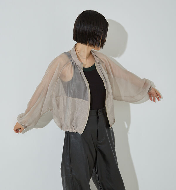 NOMINE「シアー ライトブルゾン」|ブルゾン・スタジャン|