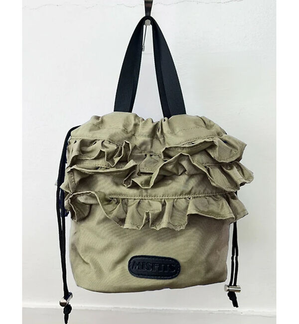 NOMINE「【MISFITS】2WAYフリル 巾着 トートバッグ」|トートバッグ|