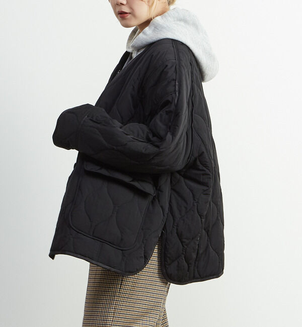 A_「【A_/エース】≪撥水加工≫ナイロンタフタキルティングブルゾン」|ブルゾン・スタジャン|