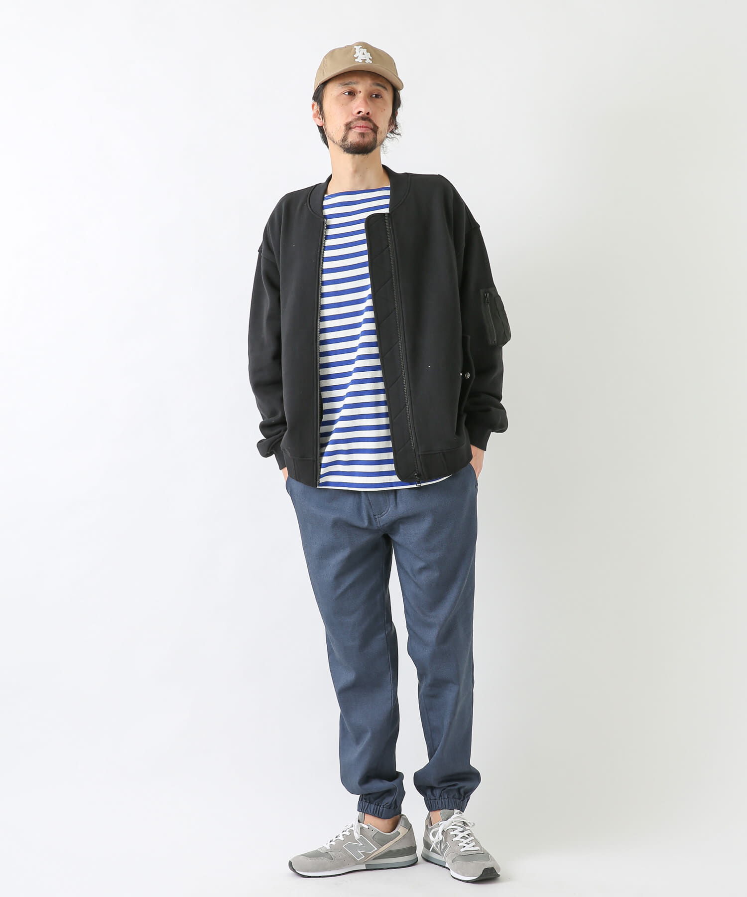 Sonny Label 「裏毛スウェットMA-1ブルゾン」|ブルゾン・スタジャン|