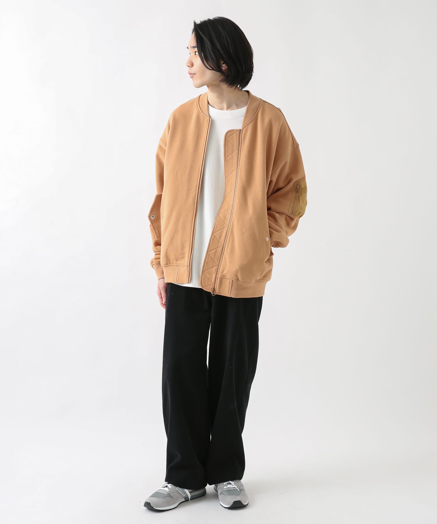 Sonny Label 「裏毛スウェットMA-1ブルゾン」|ブルゾン・スタジャン|