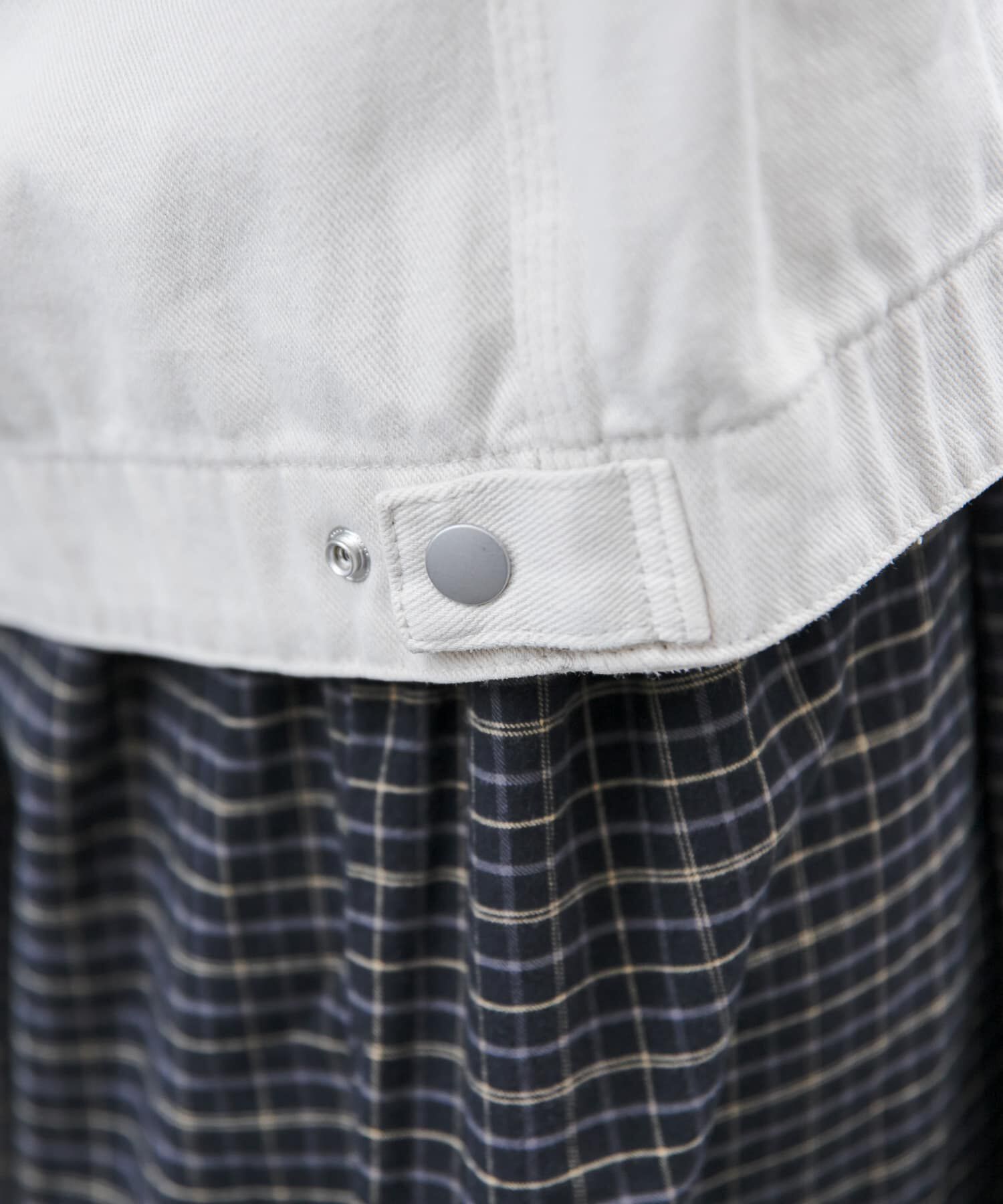 URBAN RESEARCH DOORS「FORK&SPOON　ガーメントダイツイルジップブルゾン」|ブルゾン・スタジャン|