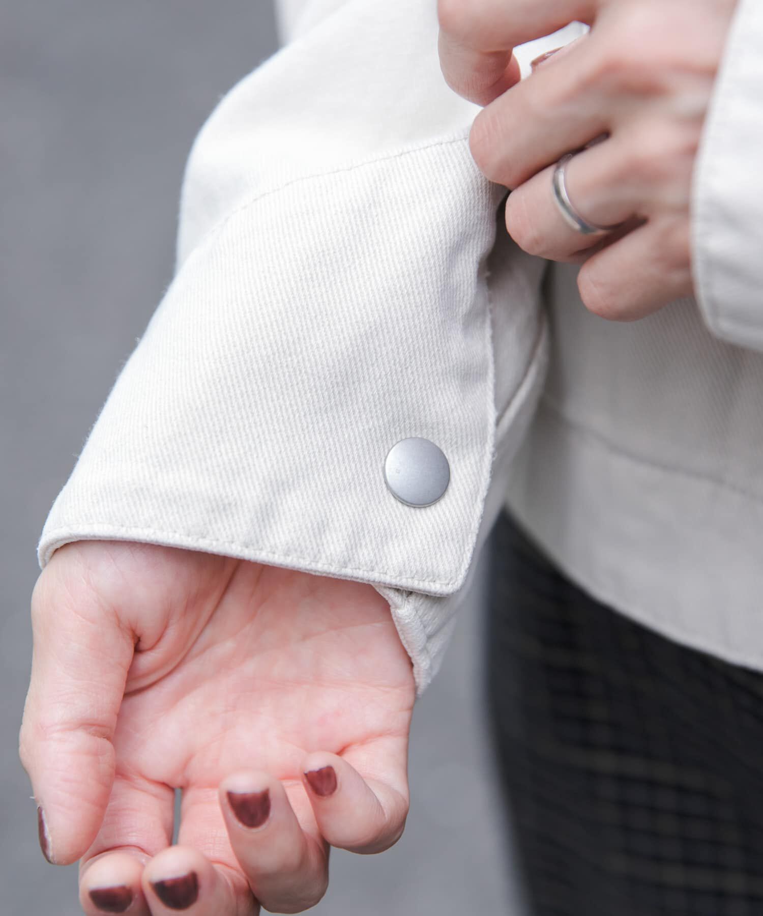 URBAN RESEARCH DOORS「FORK&SPOON　ガーメントダイツイルジップブルゾン」|ブルゾン・スタジャン|