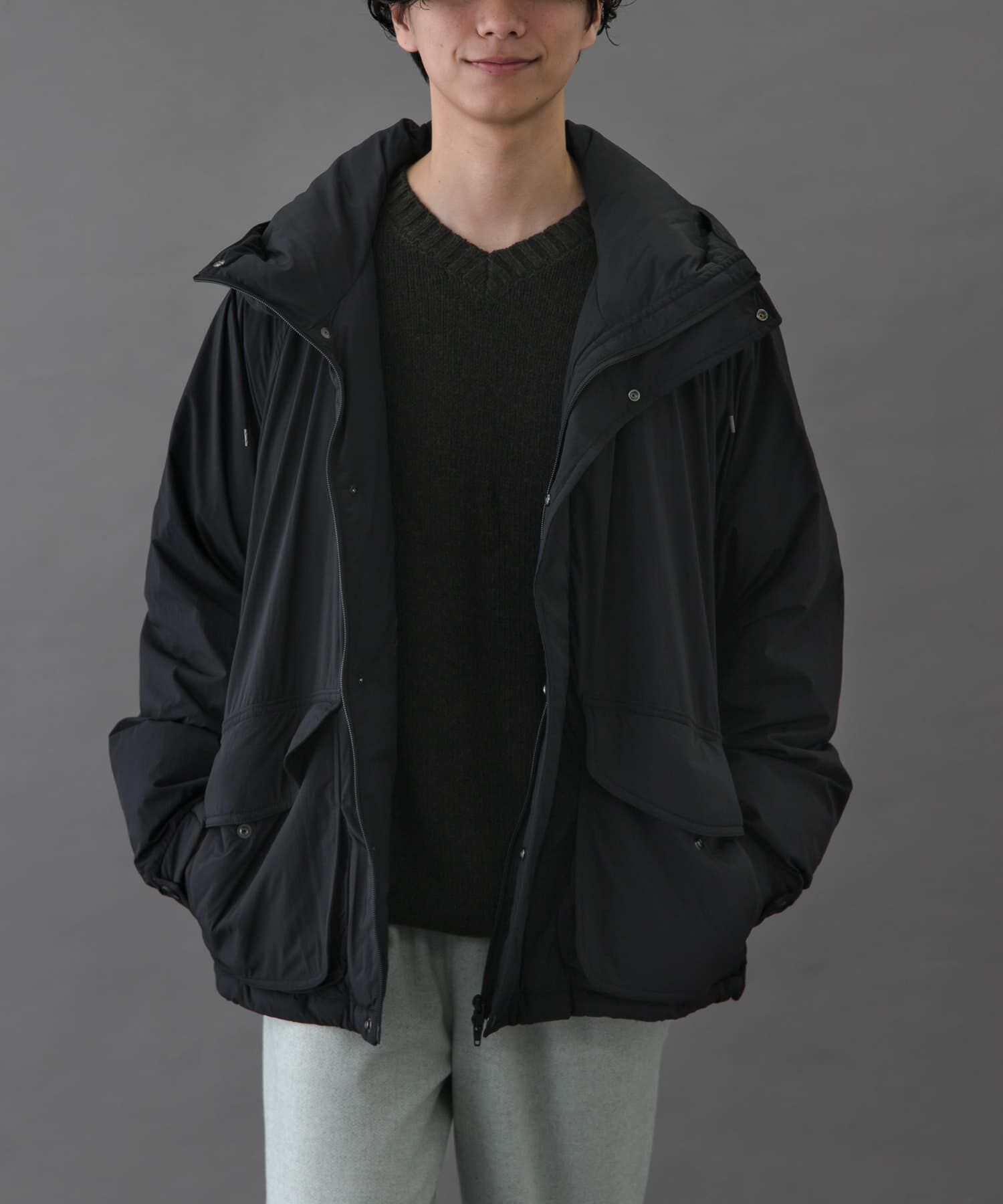 URBAN RESEARCH DOORS「FORK&SPOON 　SORONAフーディーブルゾン」|ブルゾン・スタジャン|